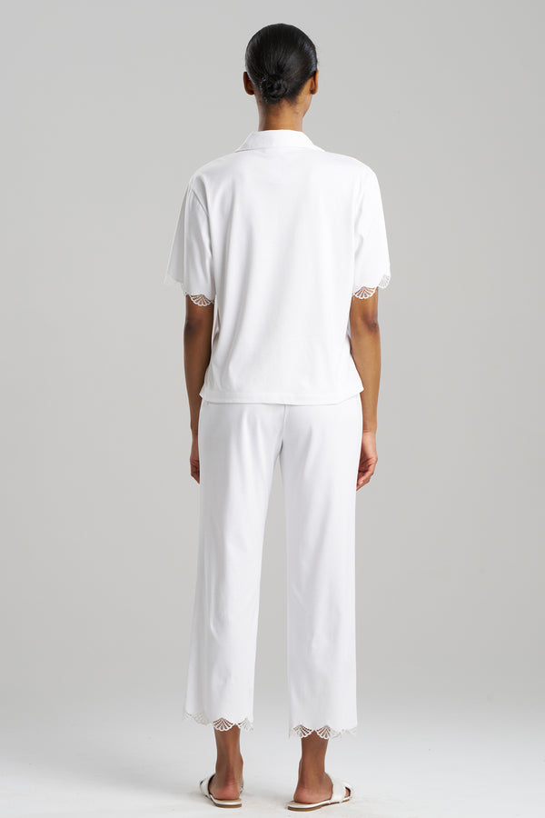 Natori Bliss Serenity Cotton Short Sleeve PJ White