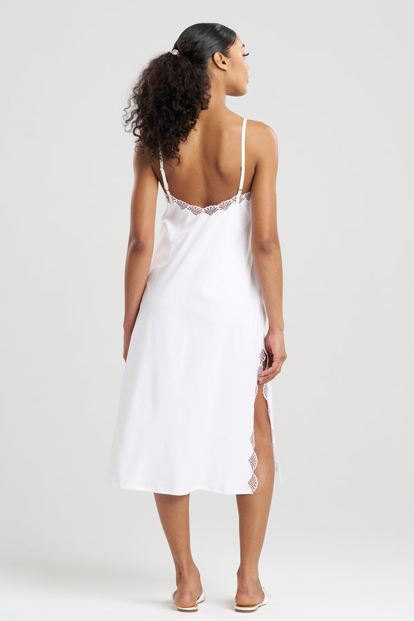 Natori Bliss Serenity Cotton Slip Dress White