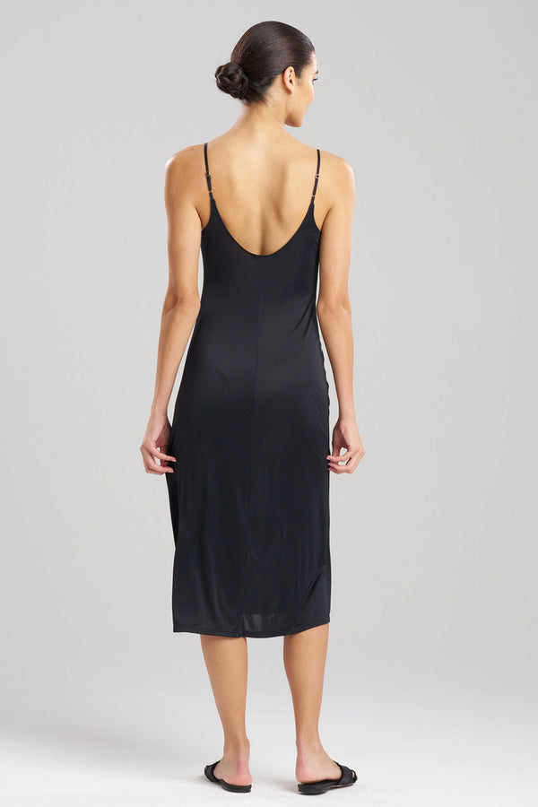 Natori Body Doubles Low Back Slip Dress Black