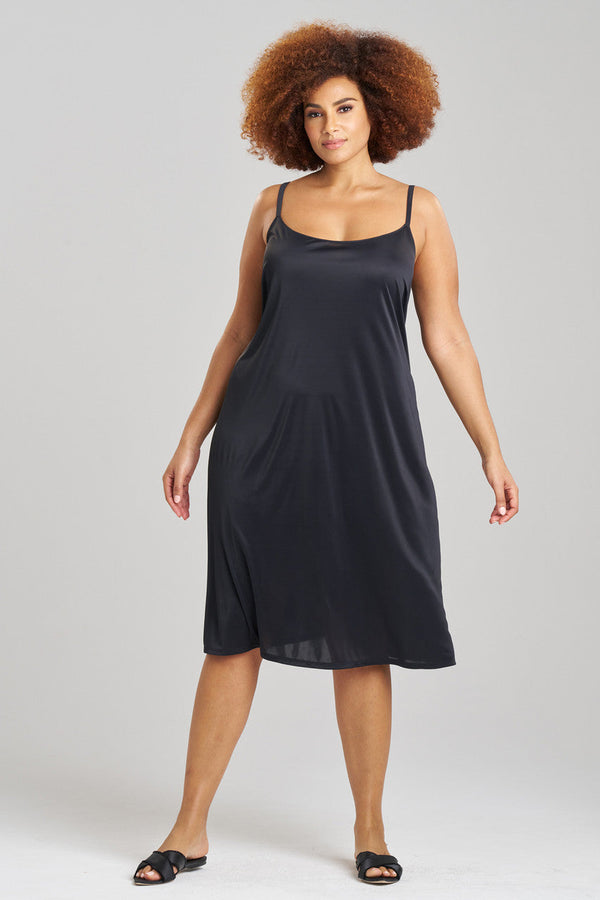 Natori Body Doubles Low Back Slip Dress Black