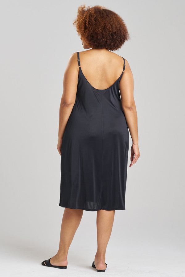 Natori Body Doubles Low Back Slip Dress Black