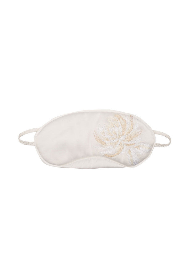 natori Bridal Embroidery Eyemask Warm White