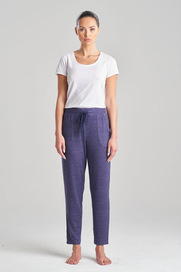 Natori Brushed Hacci Pant Heather Navy