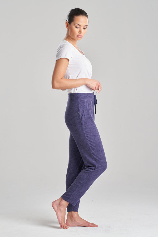 Natori Brushed Hacci Pant Heather Navy
