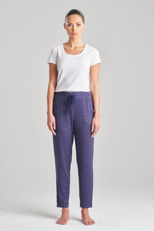 natori Brushed Hacci Pant Heather Navy