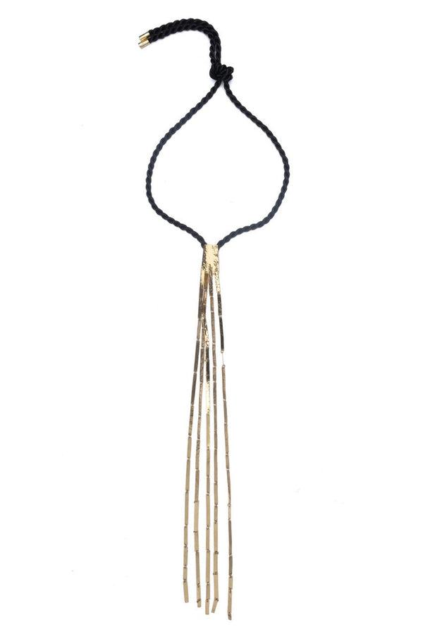 natori Buffed Brass Necklace Gold
