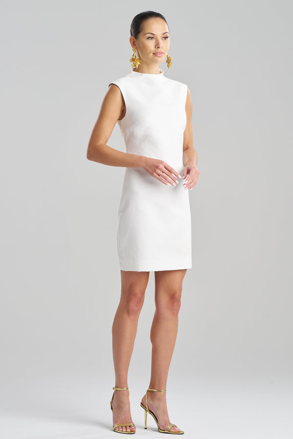 Natori Canvas Cotton Sheath Dress White