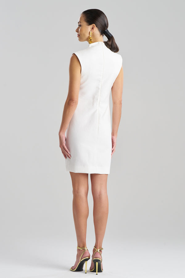Natori Canvas Cotton Sheath Dress White