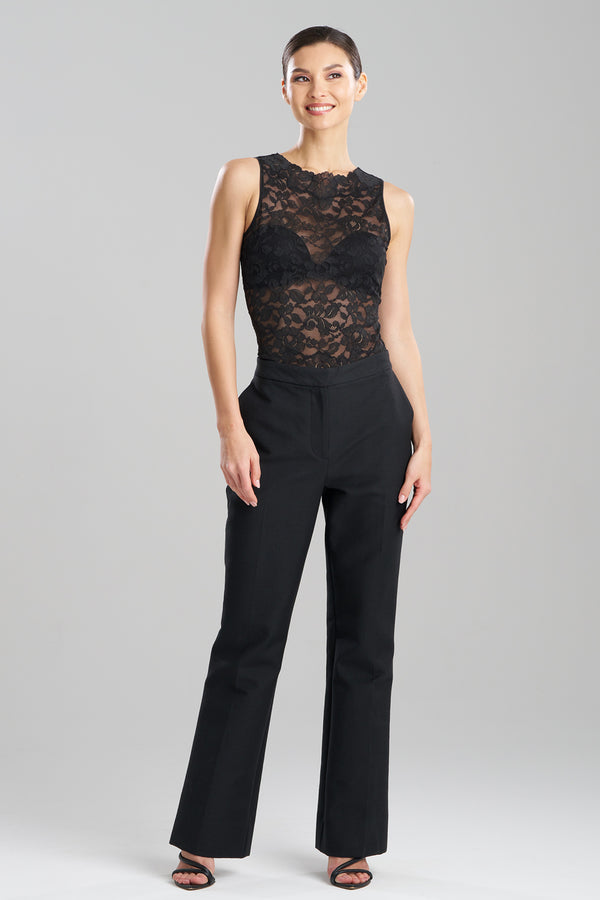 natori Canvas Cotton Trousers Black