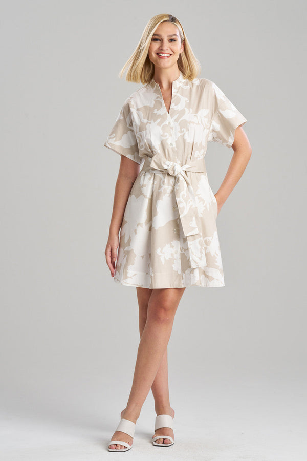 natori Casablanca Button-Up Dress Sand