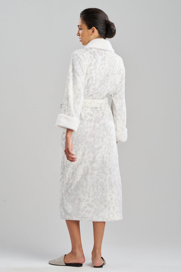 Natori Cashmere Animal Robe Silver