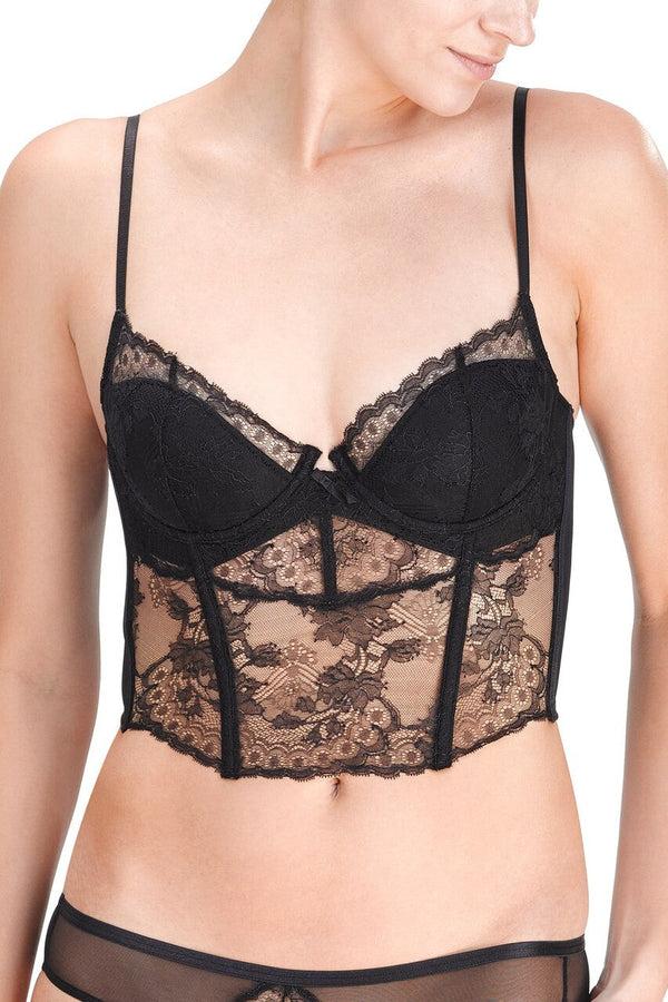 Natori Chantilly Lace Bustier Black