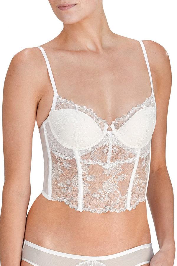 Natori Chantilly Lace Bustier Warm White