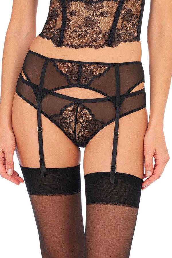 Natori Chantilly Lace Garter Black