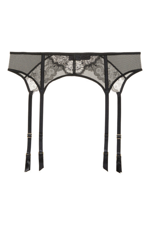 natori Chantilly Lace Garter Black