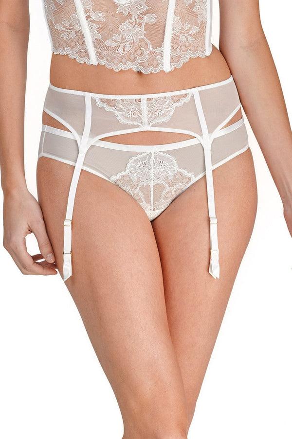 Natori Chantilly Lace Garter Warm White