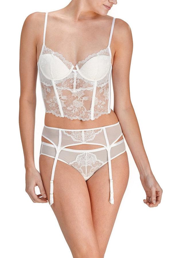 Natori Chantilly Lace Garter Warm White
