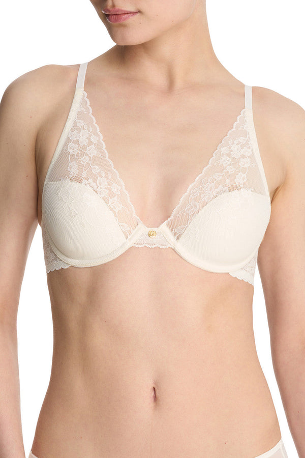 natori Cherry Blossom Convertible Bra Ivory