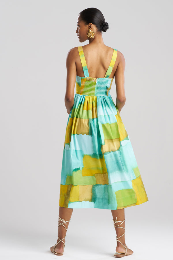 Natori Chiyo Cotton Sundress Mizu Blue