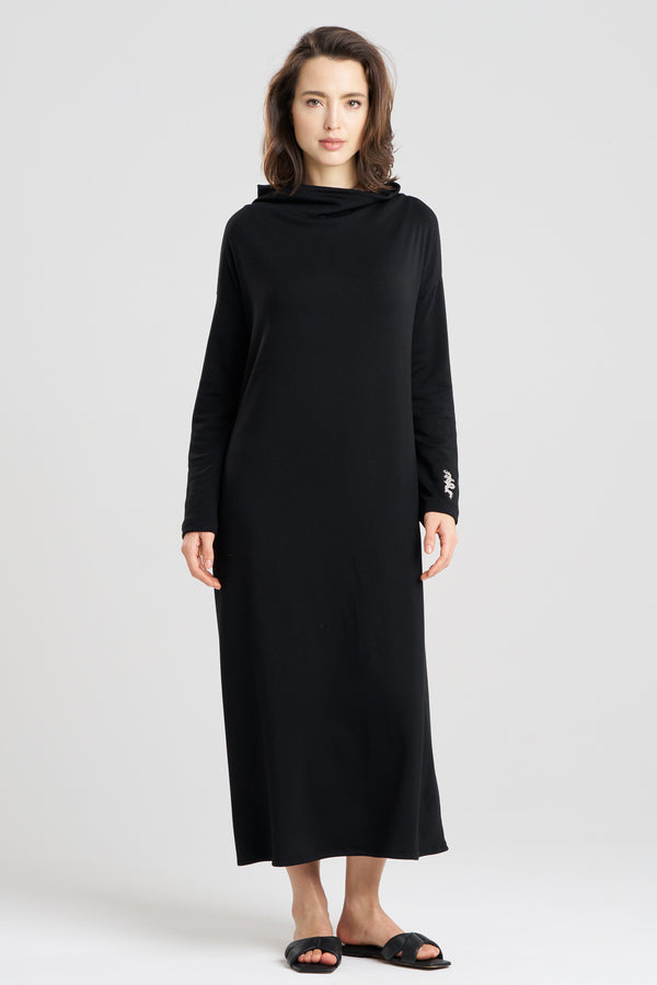 natori Cocoon Brushed French Terry Lounger Black