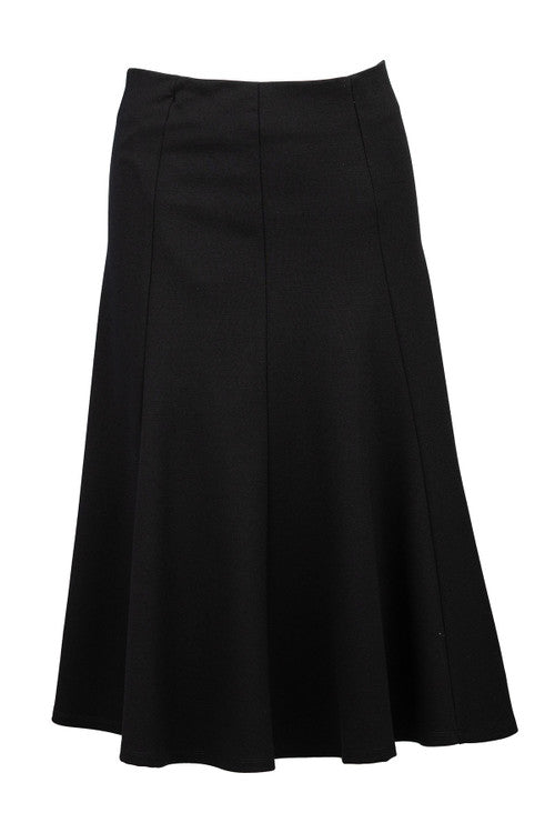 Natori Compact Knit Flair Skirt Black