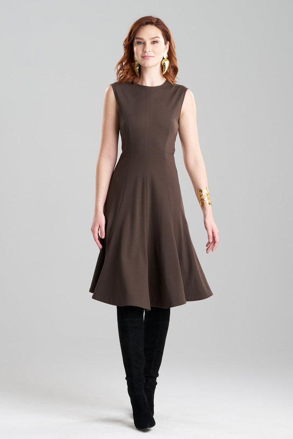 natori Compact Knit Midi Dress Espresso