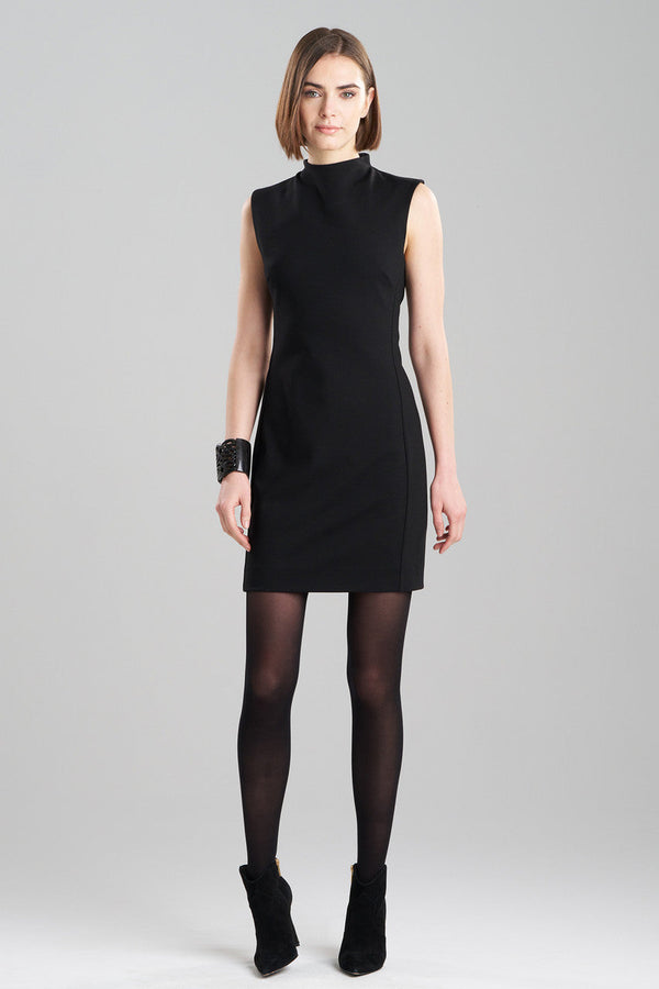 natori Compact Knit Sheath Dress Black