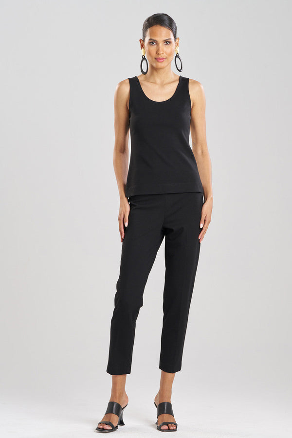 natori Compact Knit Tank Top Black
