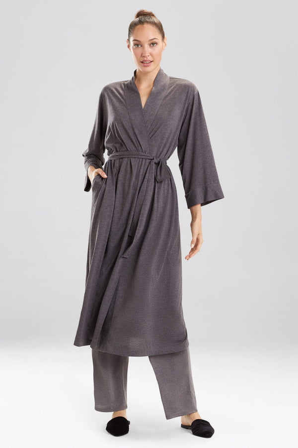natori Congo Robe Heather Grey