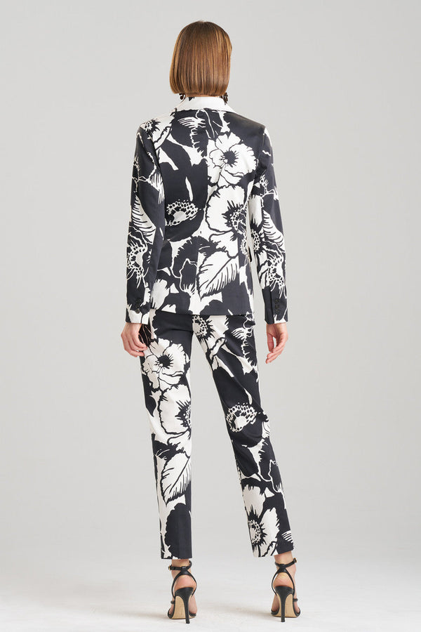 Natori Cote D'Azur Cotton Chino Jacket Cream/Black