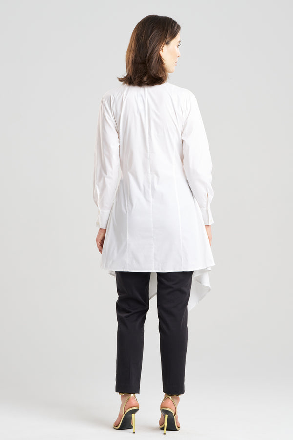 Natori Cotton Poplin Handkerchief Tunic White