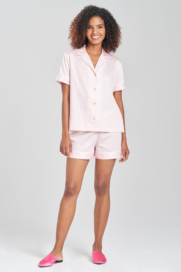 natori Cotton Sateen Shorts PJ Blush