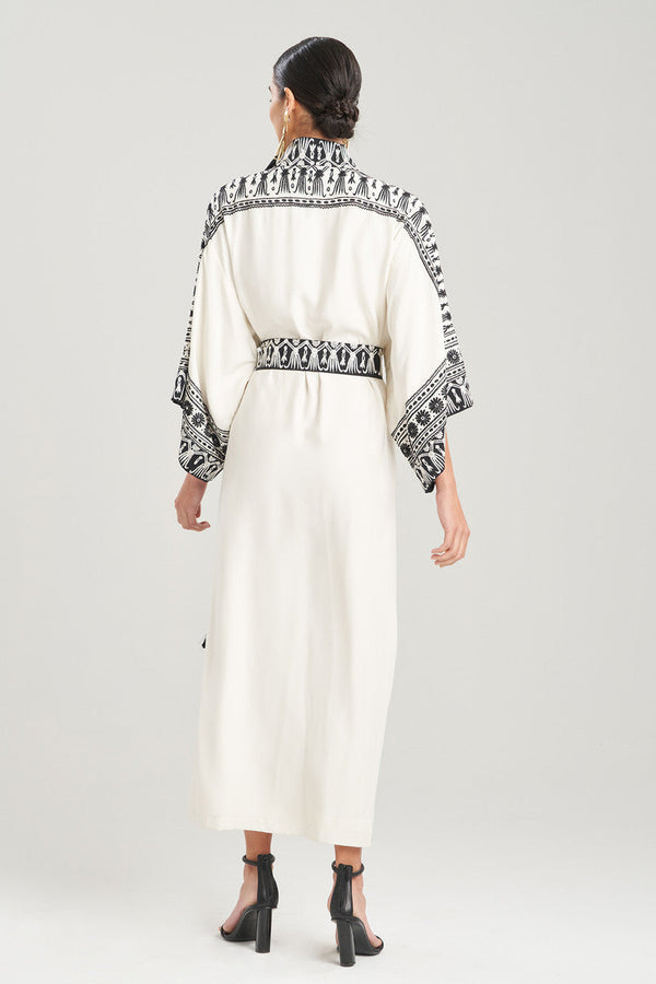 Natori Couture Le Souk Embroidery Robe Warm White