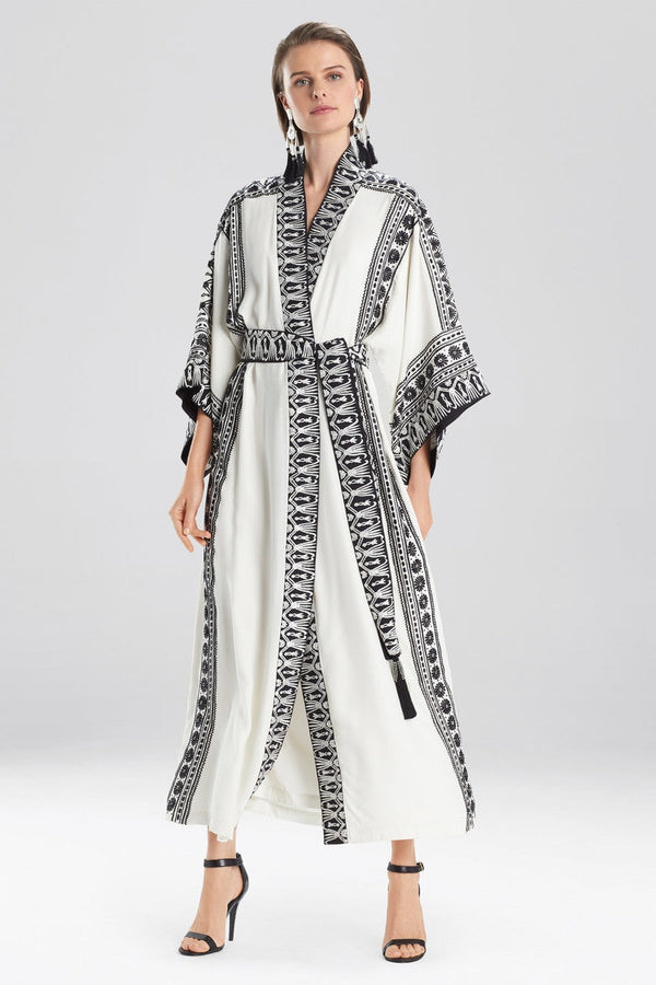 Natori Couture Le Souk Embroidery Robe Warm White