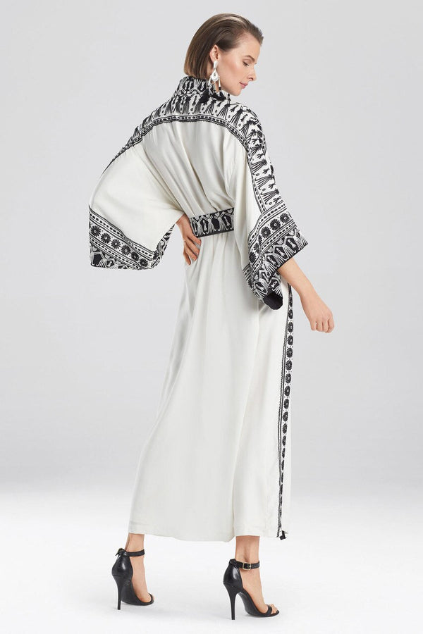Natori Couture Le Souk Embroidery Robe Warm White