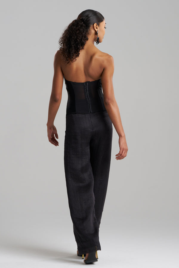 Natori Couture Piña Embroidered Bustier Black