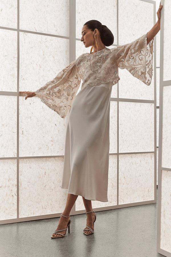 Natori Couture Piña Embroidered Top Natural