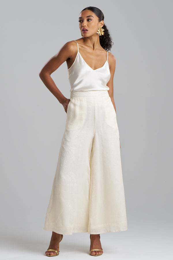 Natori Couture Piña Palazzo Pants Natural