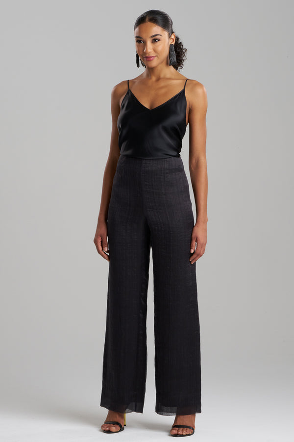 Natori Couture Piña Straight Leg Pants Black