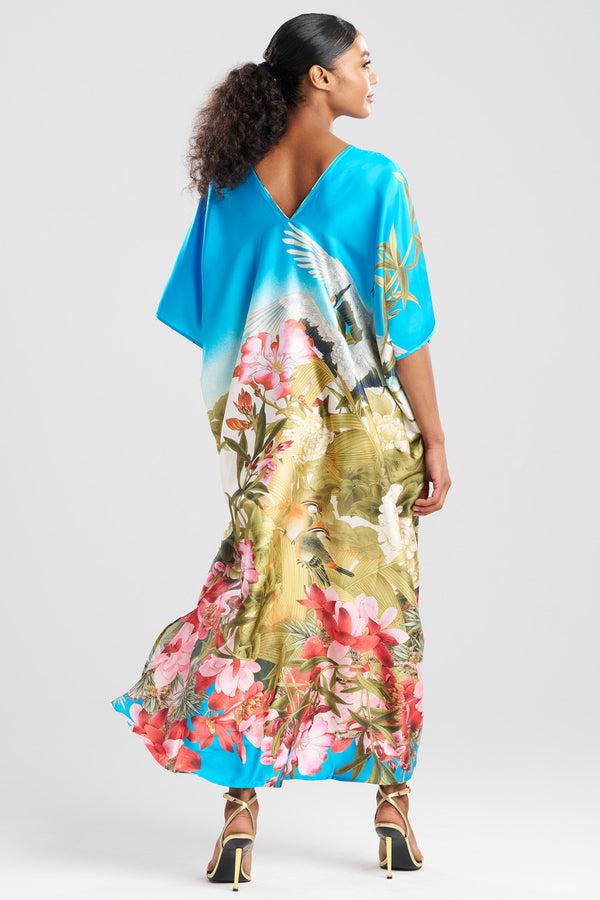 Natori Crane Caftan Multi