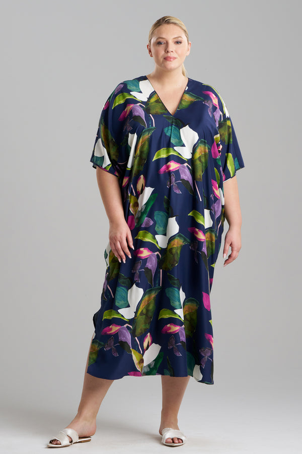 Natori Daido Caftan Navy