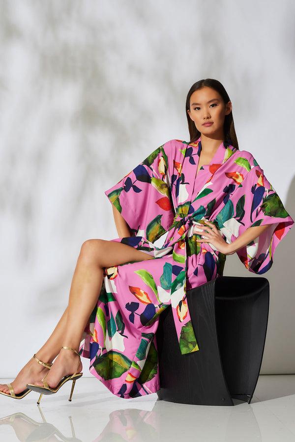 natori Daido Robe Magenta