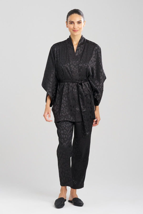 natori Decadence Belted Wrap Black