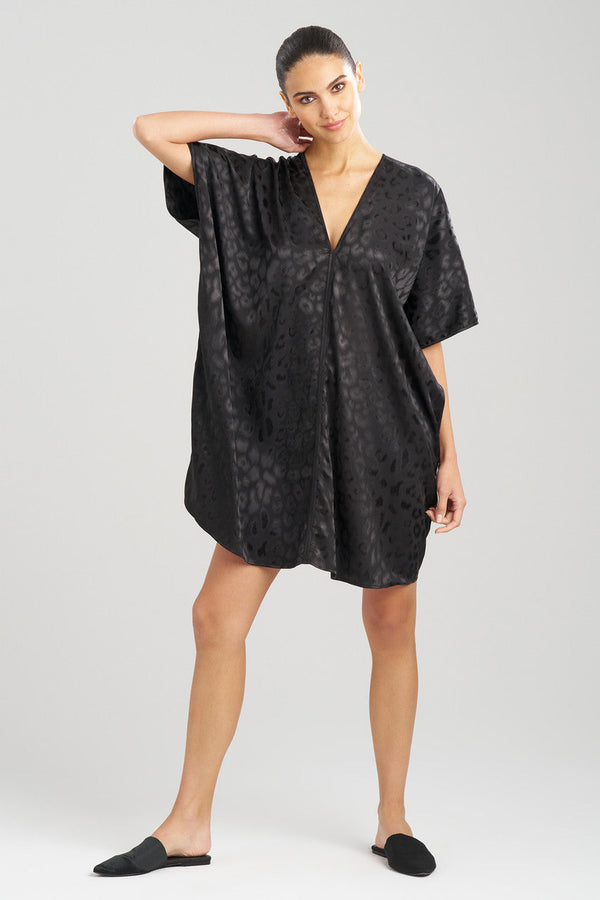 natori Decadence Short Caftan Black