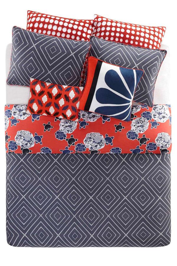 Natori Diamond Geo Duvet Mini Set Multi