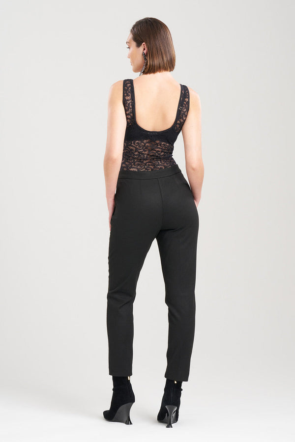 Natori Double Jersey Ankle Pants Black