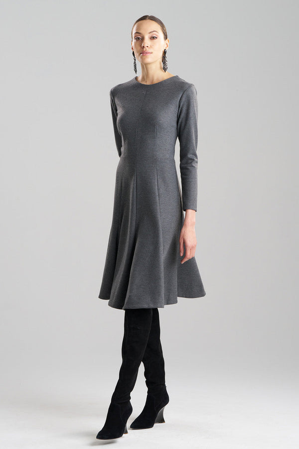 Natori Double Jersey Midi Dress Charcoal