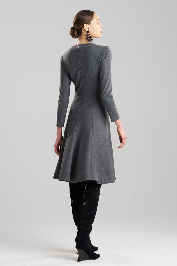 Natori Double Jersey Midi Dress Charcoal