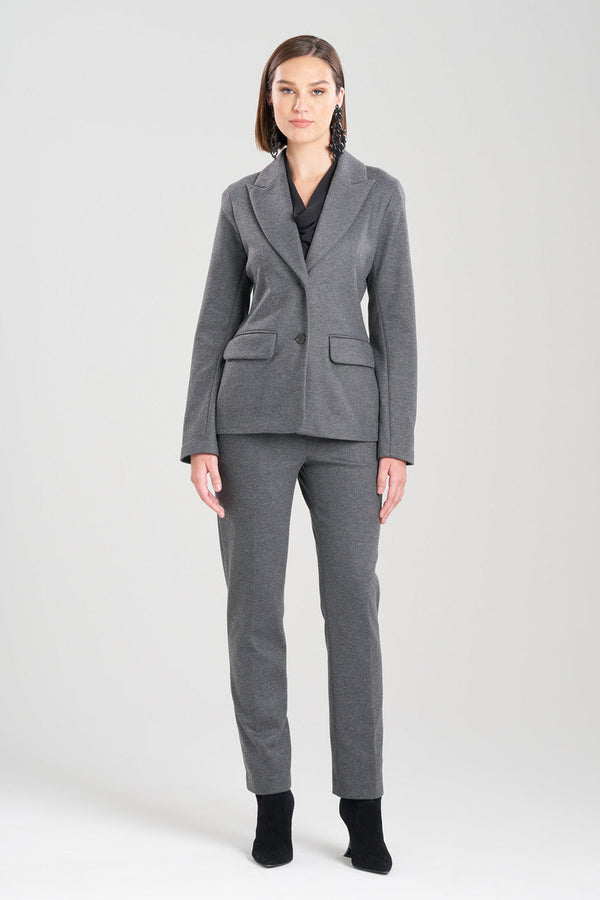 natori Double Jersey Tailored Blazer Charcoal