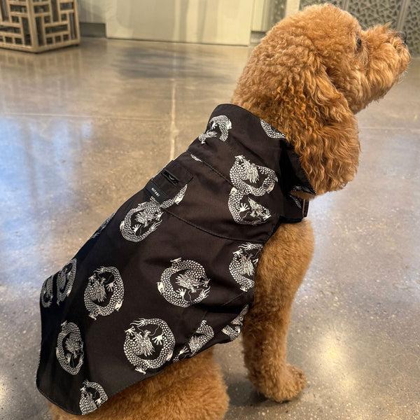 Natori Dragon Camp Shirt Black